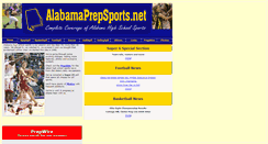 Desktop Screenshot of alabamaprepsports.net