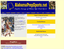 Tablet Screenshot of alabamaprepsports.net